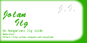 jolan ilg business card
